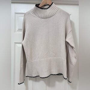 GAP Cream Turtleneck Sweater